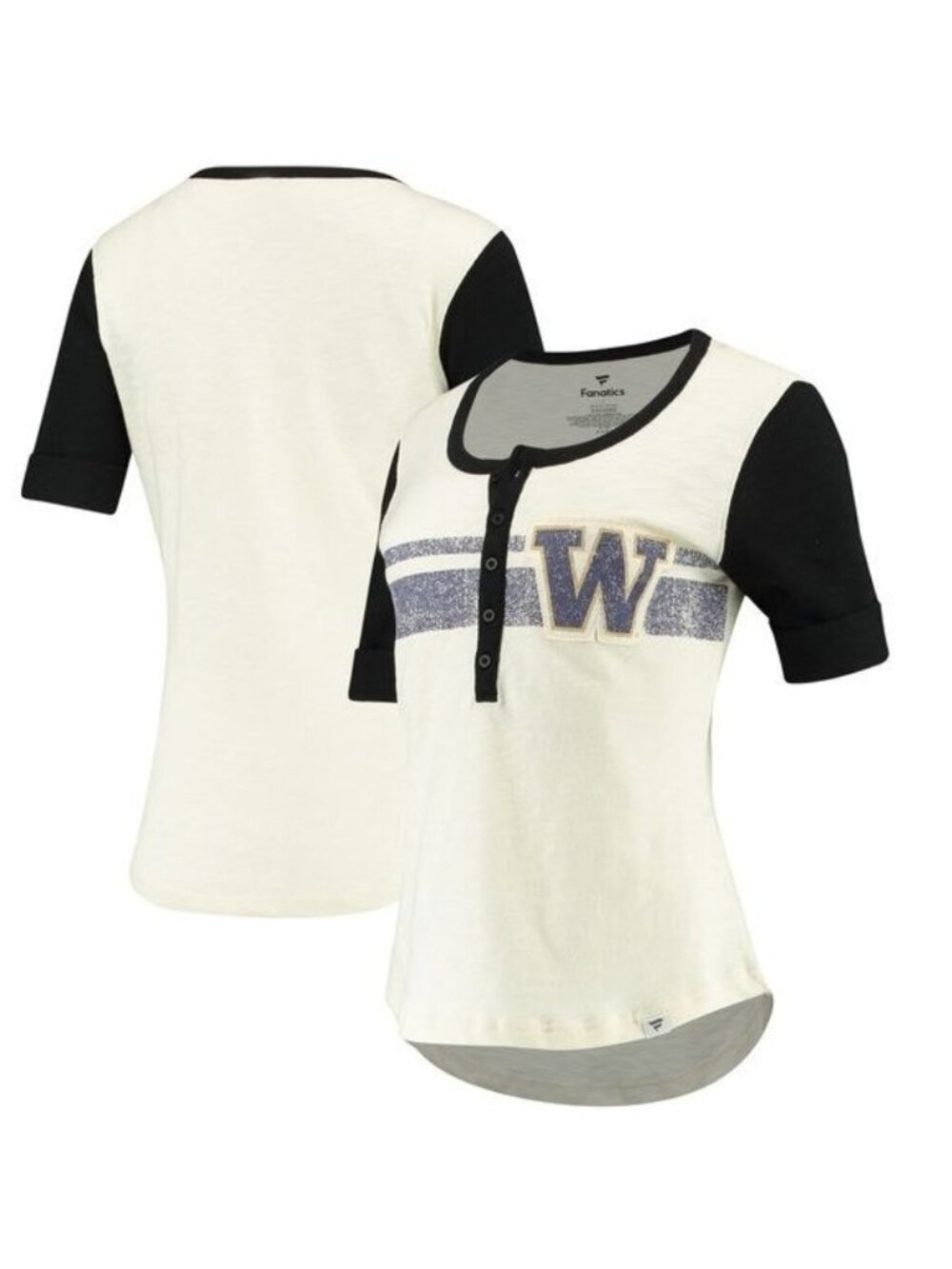 Fanatics Branded True Classics Drop Tail Henley University Washington Huskies Md